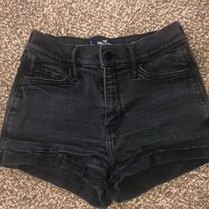 Black Hollister jean shorts